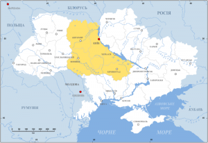  Правобрежна Україна на карті сучасної України commons.wikimedia.org